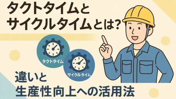 タクトタイムとサイクルタイムとは？違いと生産性向上への活用法