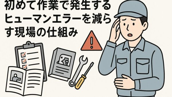 〈3H〉初めて作業で発生するヒューマンエラーを減らす現場の仕組み