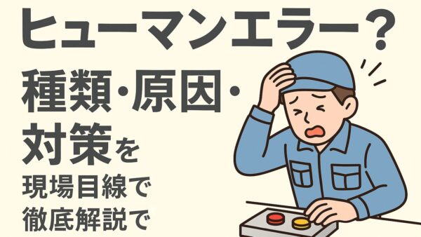 ヒューマンエラーとは？種類・原因・対策を現場目線で徹底解説