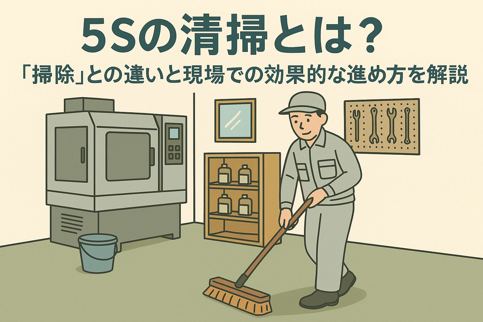 5Sの清掃とは？「掃除」との違いと現場での効果的な進め方を徹底解説