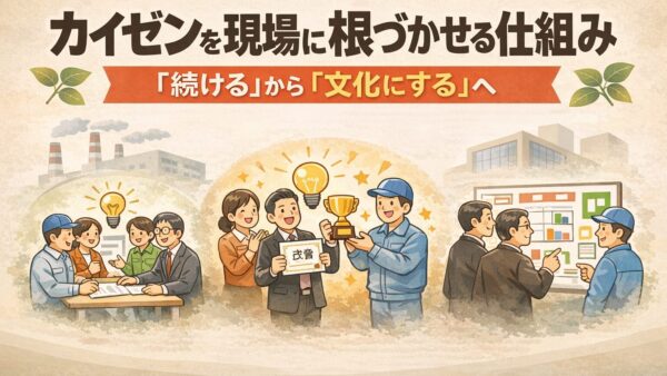 カイゼンを現場に根づかせる仕組み｜「続ける」から「文化にする」