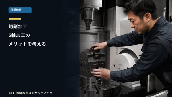 切削加工　5軸加工のメリットを考える