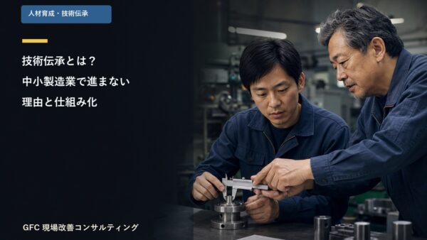 技術伝承とは？中小製造業で進まない理由と仕組み化の進め方