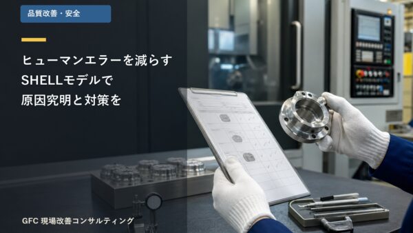 ヒューマンエラーを減らす！SHELLモデルで原因究明と対策を！