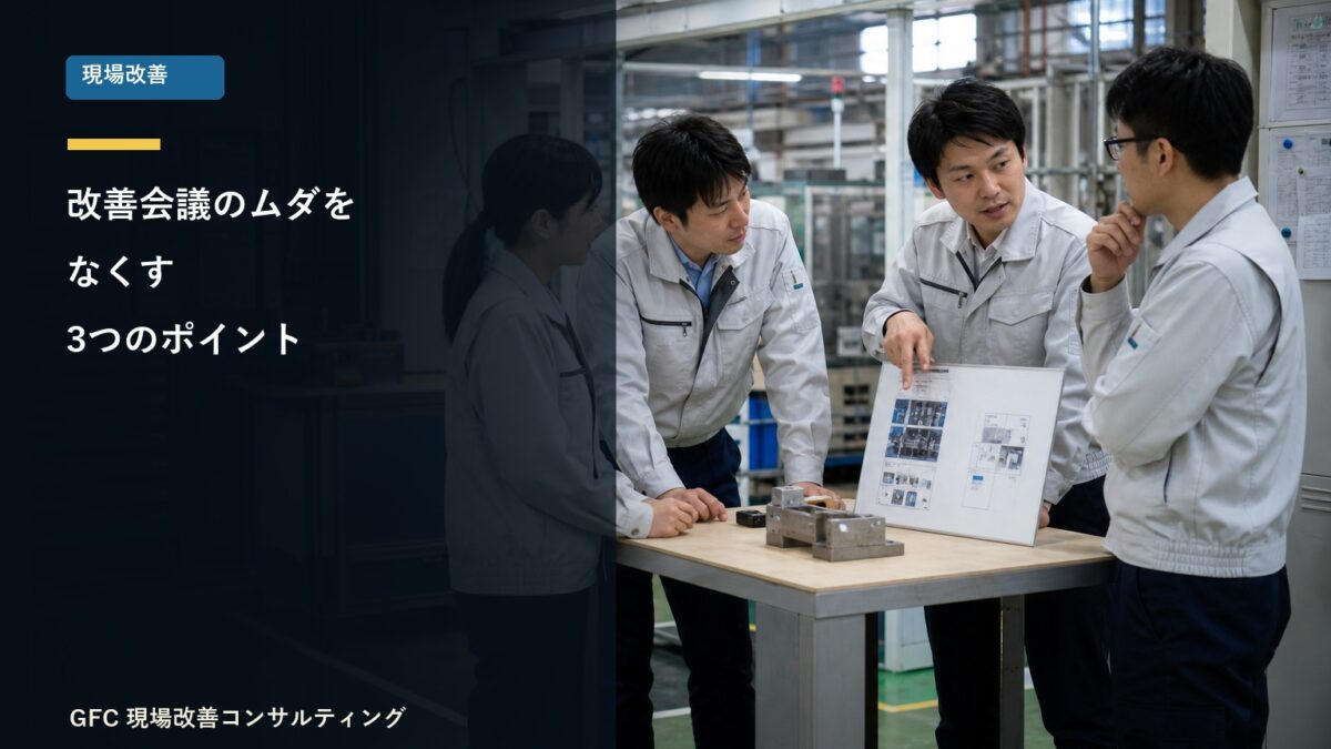 改善テーマを絞って短時間で話し合う製造現場の改善チーム