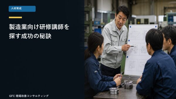 経営支援機関必見！製造業向け研修講師を探す際の成功の秘訣