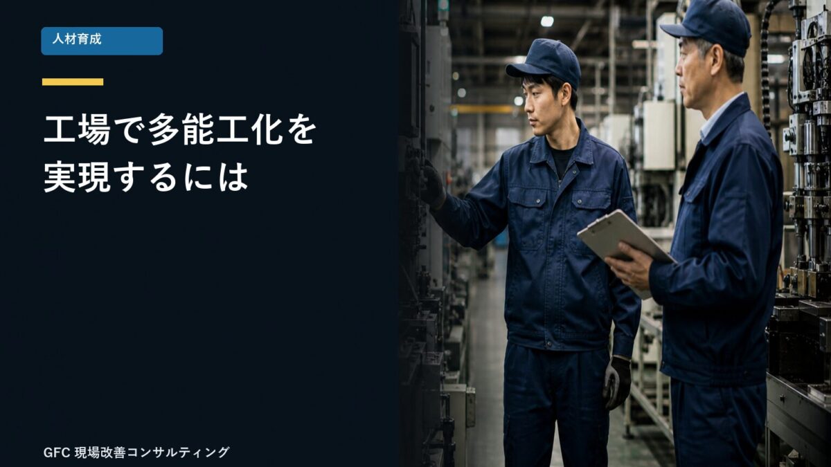 多能工化を進める製造現場で機械を確認する作業者