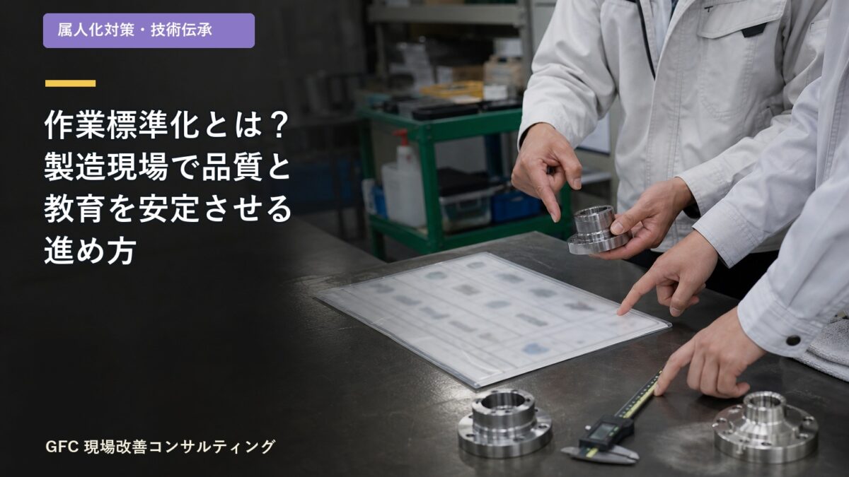 作業標準化とは?製造現場で品質と教育を安定させる進め方