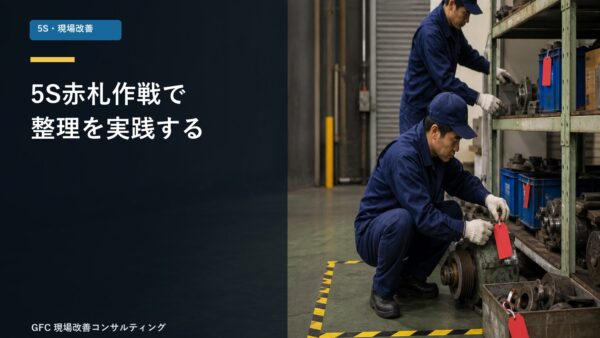 5S 赤札作戦は今すぐ始められる！シンプル赤札で整理を実践！