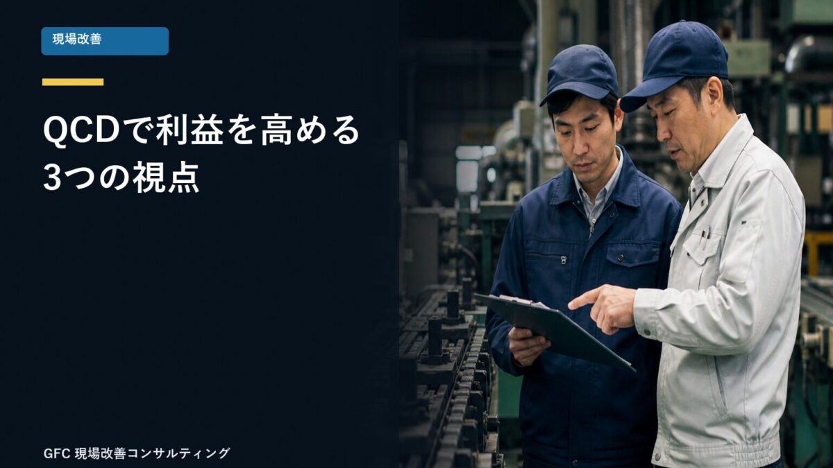 QCDの視点で品質・コスト・納期を確認する製造現場