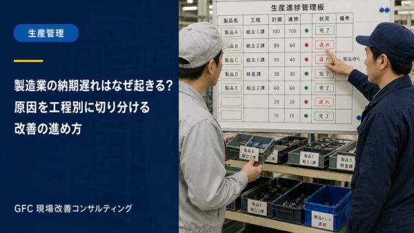 製造業の納期遅れはなぜ起きる？原因を工程別に切り分ける改善の進め方