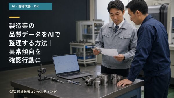 製造業の品質データをAIで整理する方法｜異常傾向を確認行動につなげる4ステップ